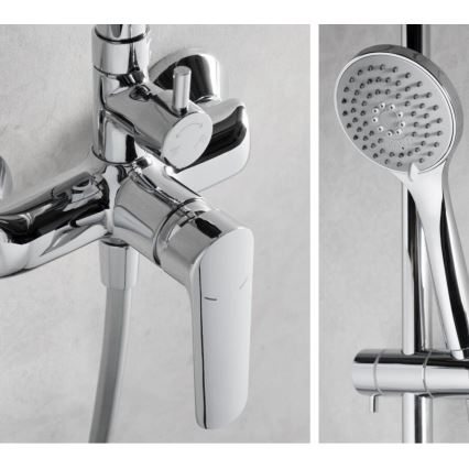 KFA Armatura 5026-910-00 - Colonne de douche avec robinet TANZANIT chrome brillant