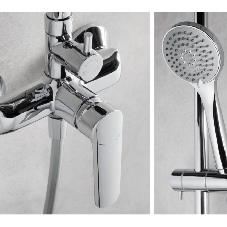 KFA Armatura 5026-910-00 - Colonne de douche avec robinet TANZANIT chrome brillant