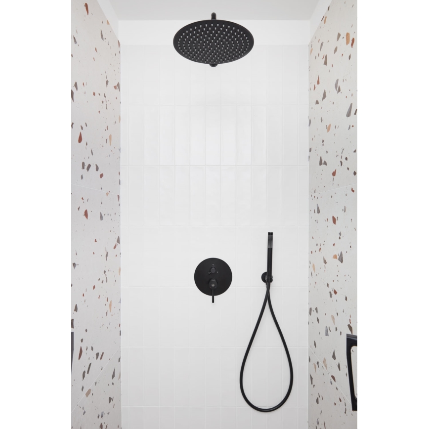 KFA Armatura 5039-501-81 - Colonnes de douche avec robinetterie encastrée MOZA noir mat