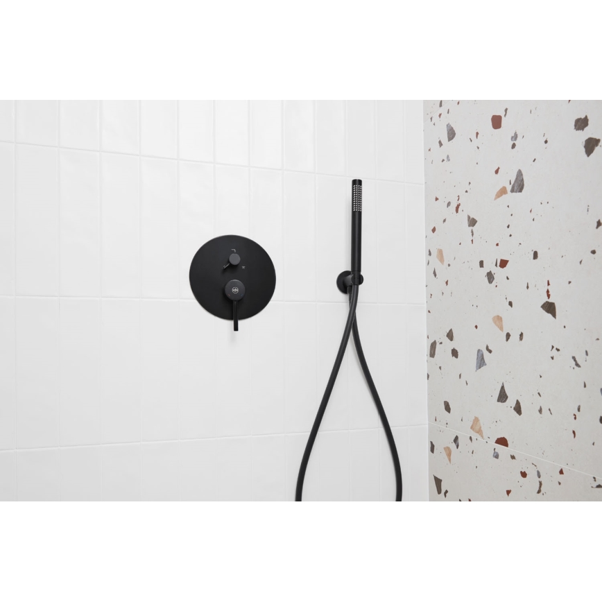 KFA Armatura 5039-501-81 - Colonnes de douche avec robinetterie encastrée MOZA noir mat