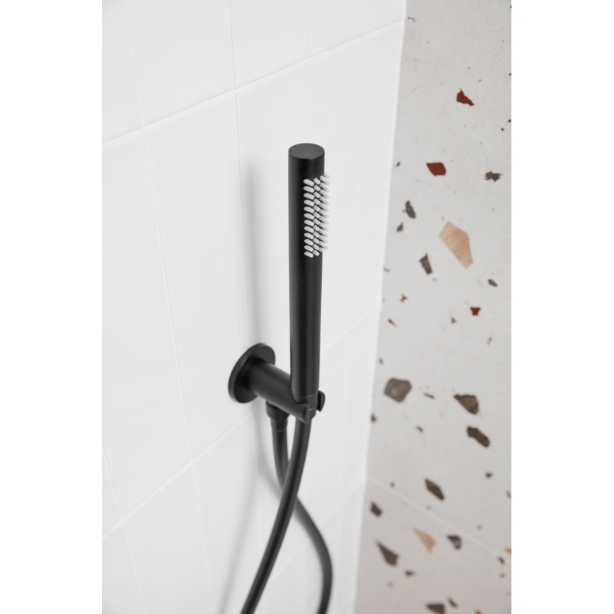KFA Armatura 5039-501-81 - Colonnes de douche avec robinetterie encastrée MOZA noir mat