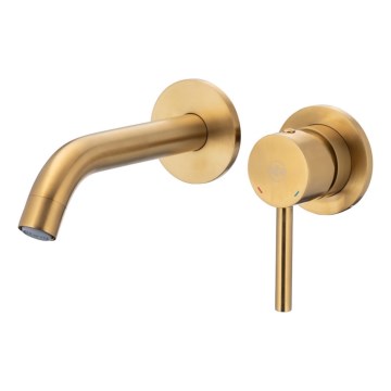 KFA Armatura 5039-810-31 - Robinet de lavabo pour installation encastrée MOZA poli doré