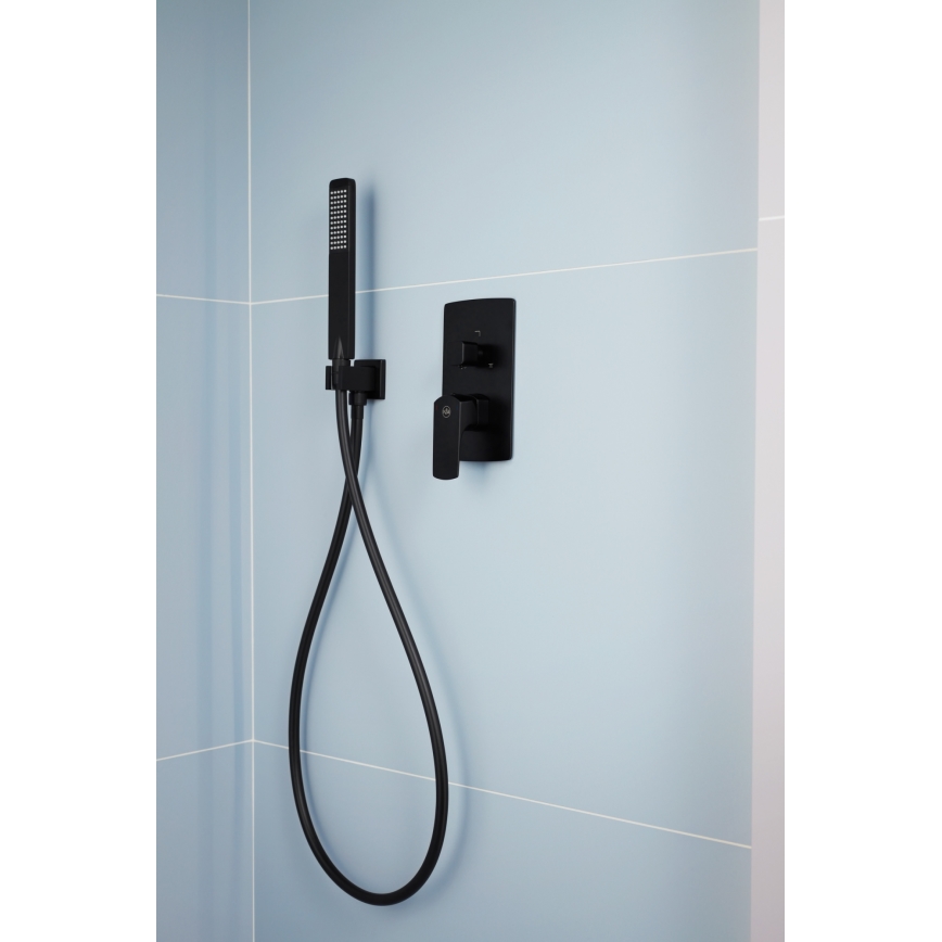 KFA Armatura 5539-511-81 - Colonne de douche avec robinetterie encastrée MOKAIT laiton/mat noir