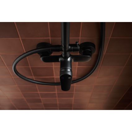 KFA Armatura 5556-910-81 - Colonne de douche avec robinet OTAVA laiton/mat noir