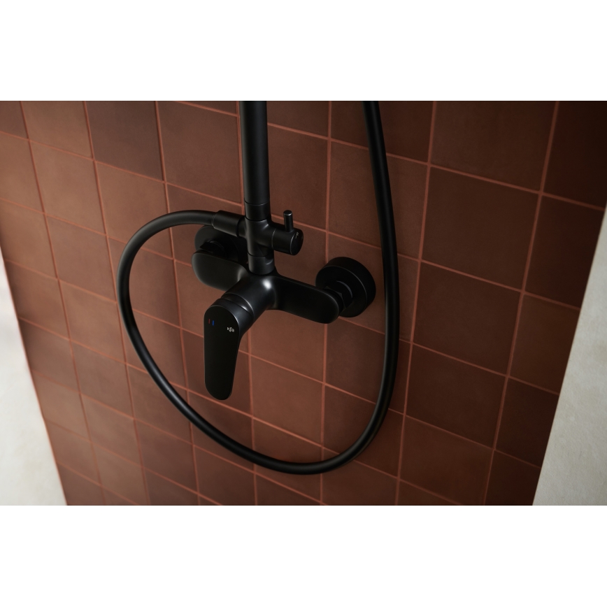 KFA Armatura 5556-910-81 - Colonne de douche avec robinet OTAVA laiton/mat noir
