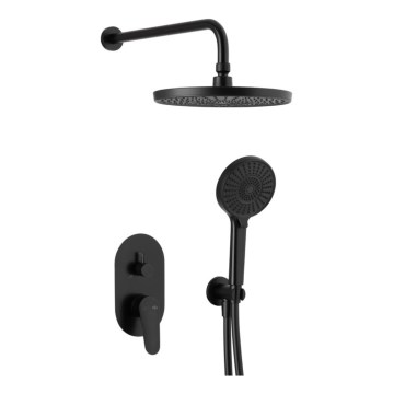 KFA Armatura 5559-501-81 - Colonne de douche avec robinet encastré OTAVA mat noir