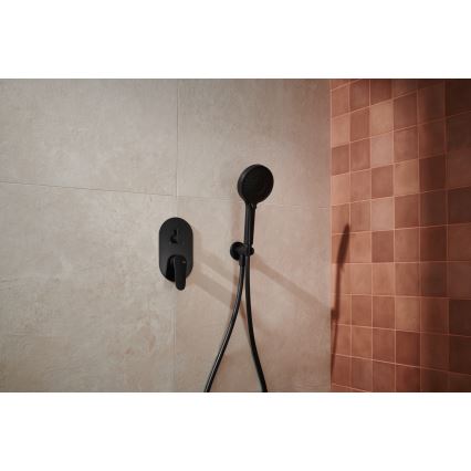 KFA Armatura 5559-501-81 - Colonne de douche avec robinet encastré OTAVA mat noir