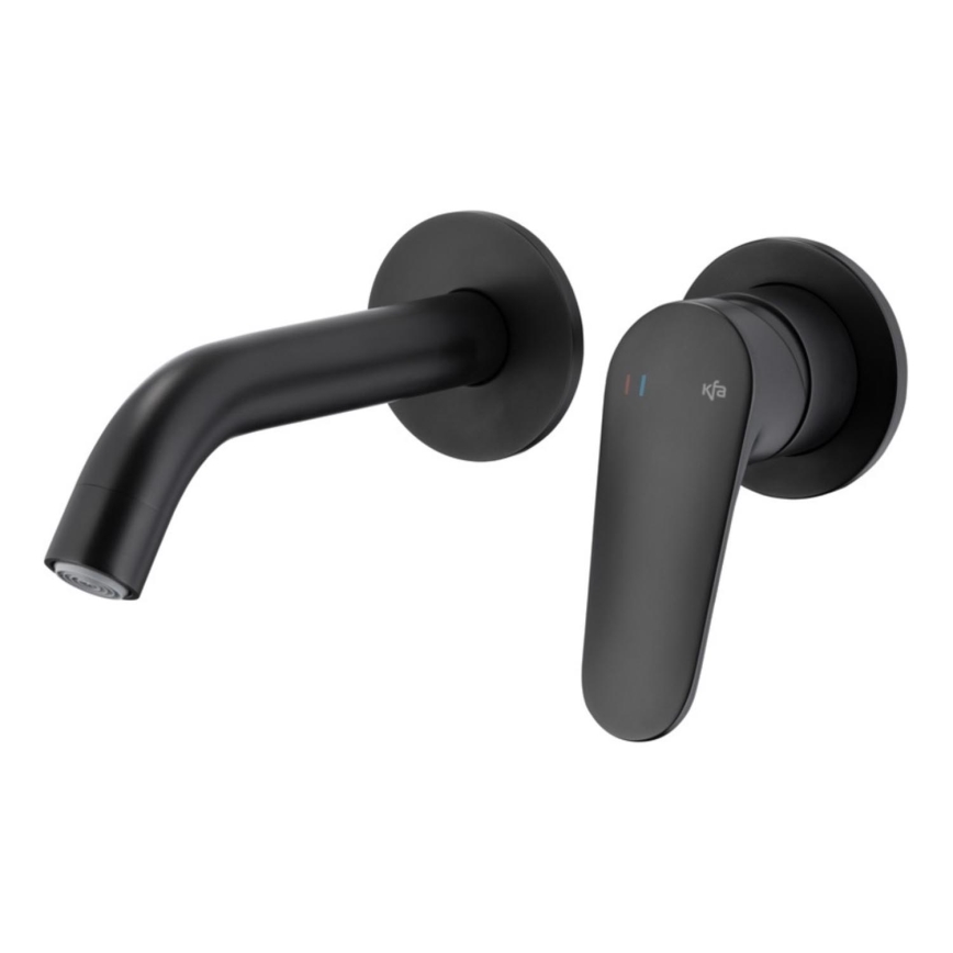 KFA Armatura 5559-810-81 - Robinet de lavabo pour installation encastrée OTAVA mat noir