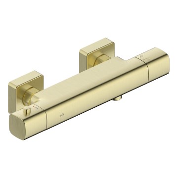 KFA Armatura 5756-010-31 - Mitigeur de douche thermostatique MALAGA, finition dorée brossée