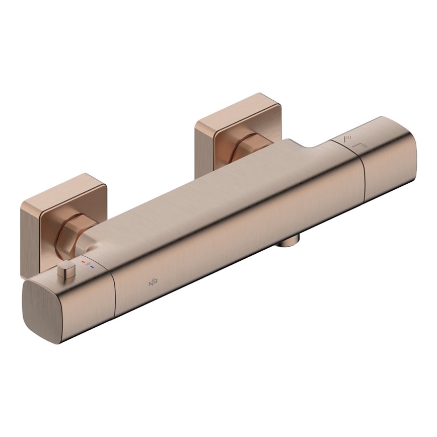 KFA Armatura 5756-010-34 - Mitigeur thermostatique de douche MALAGA en or rose