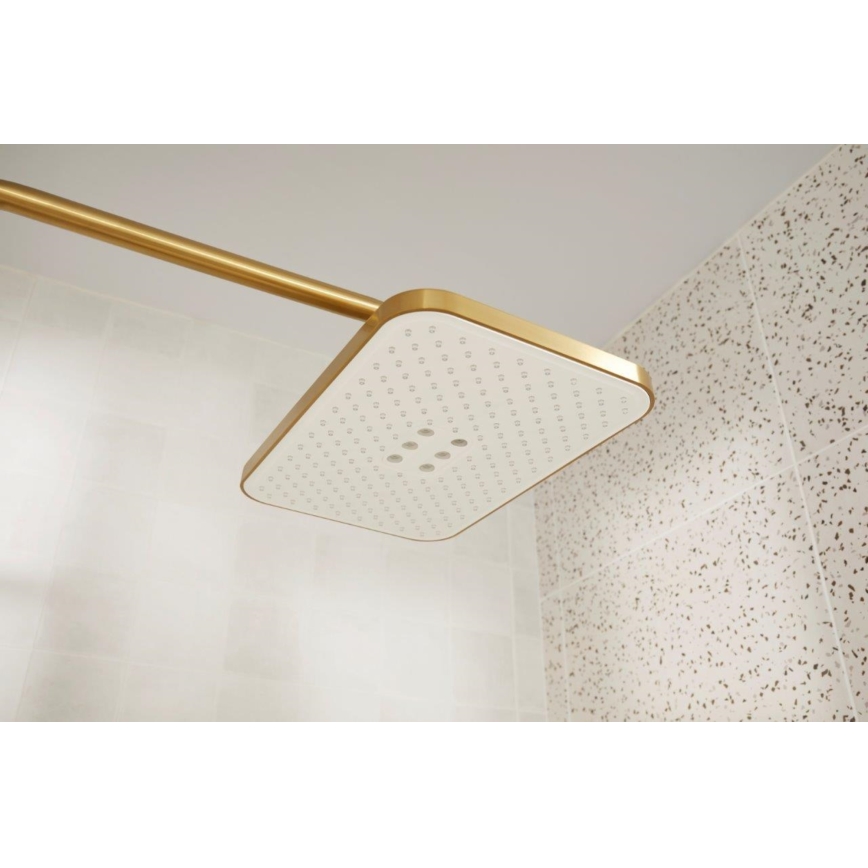 KFA Armatura 5756-910-31 - Ensemble de douche MALAGA avec mitigeur thermostatique, finition dorée brossée