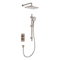 KFA Armatura 5759-301-34 - Ensemble de douche MALAGA avec mitigeur thermostatique encastré, finition or rose