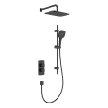 KFA Armatura 5759-301-81 - Ensemble de douche MALAGA avec mitigeur thermostatique encastré, noir