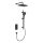 KFA Armatura 5759-301-81 - Ensemble de douche MALAGA avec mitigeur thermostatique encastré, noir