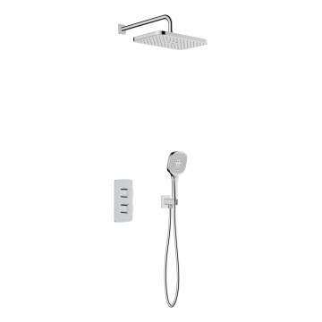 KFA Armatura 5759-501-00 - Ensemble de douche avec mitigeur thermostatique encastré MALAGA chromé brillant
