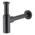 KFA Armatura 600-003-81 - Siphon rond pour évier laiton/noir mat