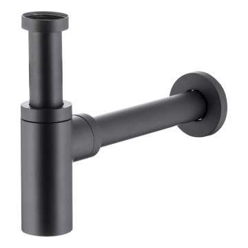 KFA Armatura 600-003-81 - Siphon rond pour évier laiton/noir mat
