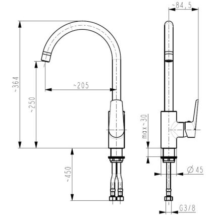 KFA Armatura 6513-915-00 - Robinet d'évier ONYKS chrome brillant