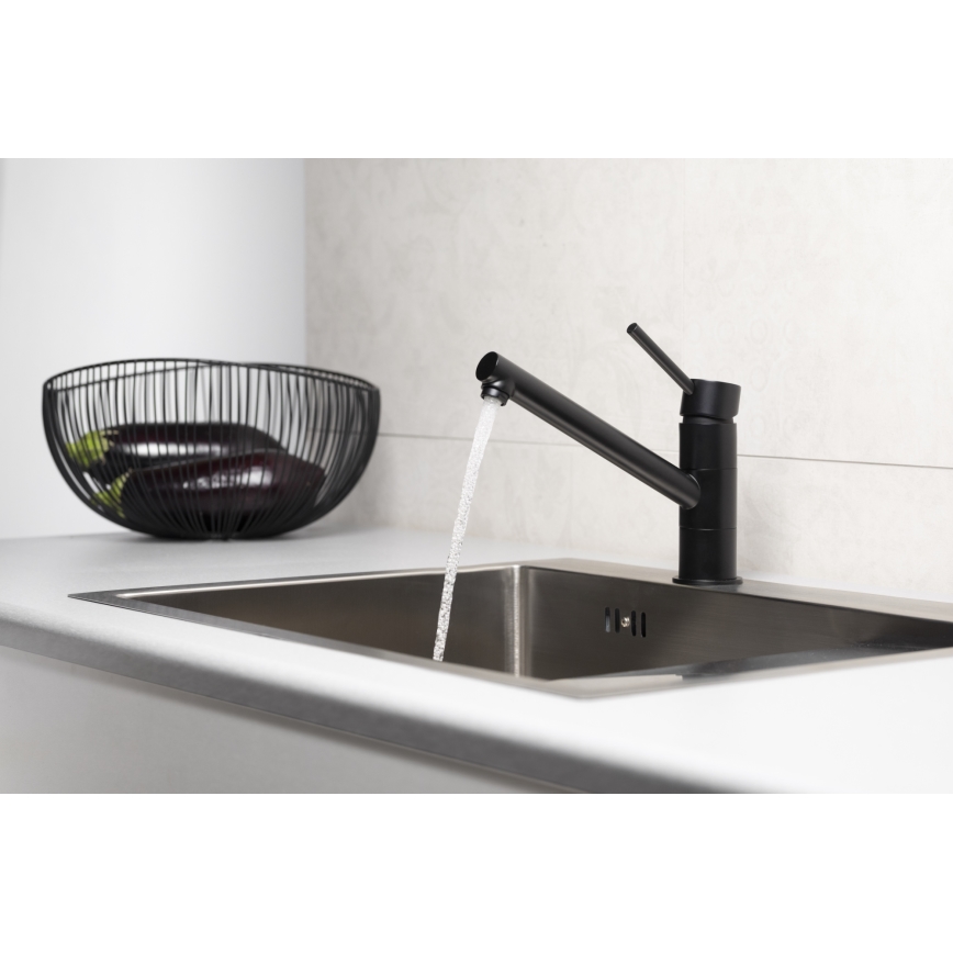 KFA Armatura 6533-915-81 - Robinet d'évier ANDRA laiton/mat noir