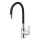 KFA Armatura 6553-915-00 - Robinet d'évier avec bras flexible RUMBA 40,5 cm noir/chrome brillant