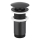 KFA Armatura 660-253-81 - Bonde de lavabo sans trop-plein CLICK-CLACK d. 6,6 cm laiton/mat noir
