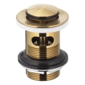 KFA Armatura 660-354-31 - Lavabo bonde avec trop-plein CLICK-CLACK d. 6,2 cm laiton/poli doré