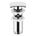 KFA Armatura 660-454-00 - Lavabo déchets avec trop-plein CLICK-CLACK 7x7 cm chrome brillant