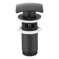 KFA Armatura 660-454-81 - Lavabo déchets avec trop-plein CLICK-CLACK 7x7 cm laiton/mat noir