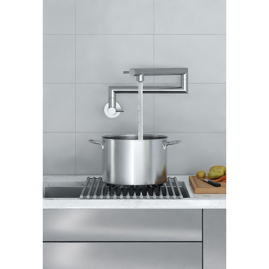 KFA Armatura 6623-030-22 - Robinet de cuisine avec bras articulé DUERO POT FILLER en acier inoxydable