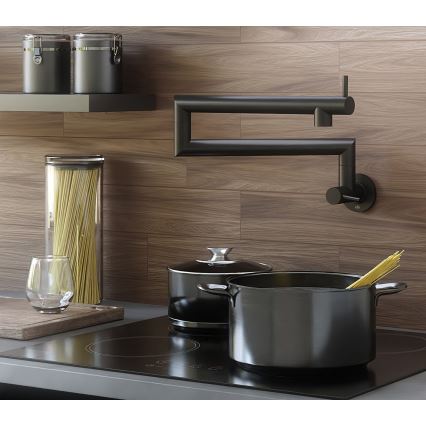 KFA Armatura 6623-030-81 - Robinet de cuisine avec joint DUERO POT FILLER acier inoxydable/mat noir