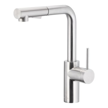 KFA Armatura 6623-110-22 - Robinet d'évier avec douchette extractible DUERO BASIC acier inoxydable