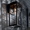 Kichler - Applique d'extérieur HONE M 1xE27/60W/230V IP44 noire