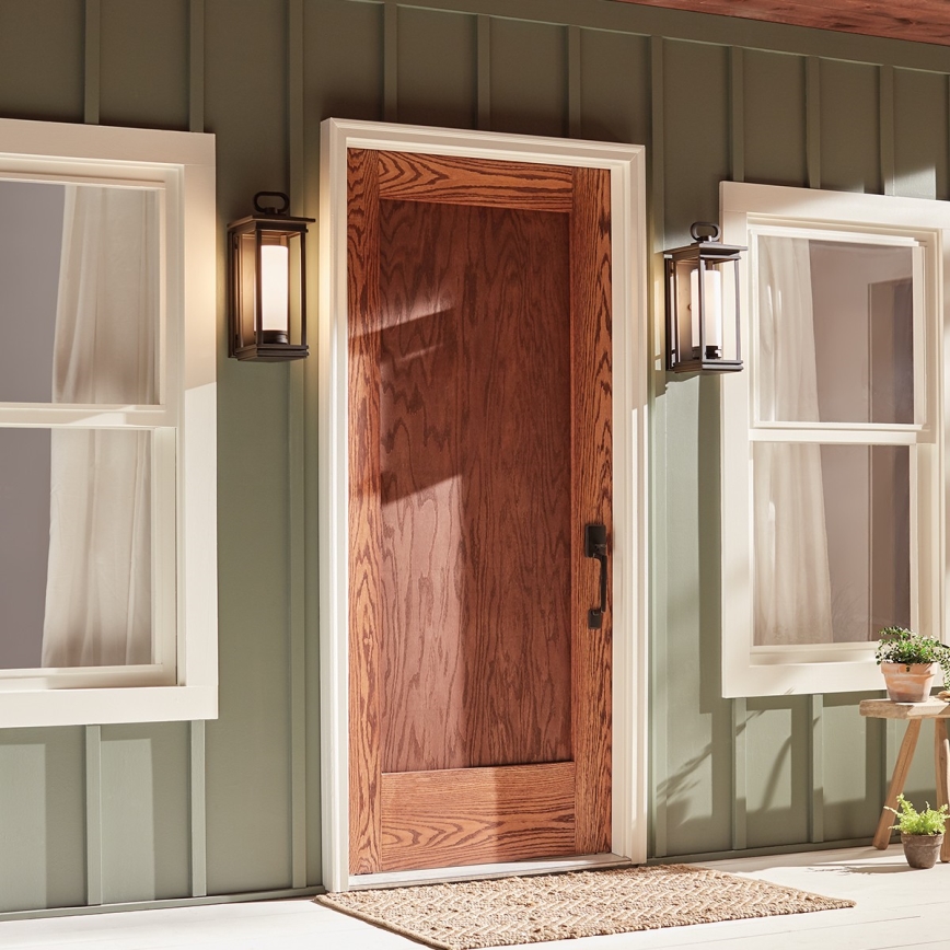 Kichler - Applique murale d'extérieur SOUTH HOPE 1xE27/60W/230V IP44 anthracite