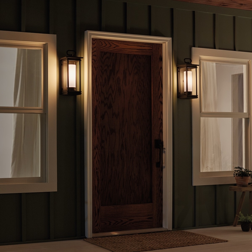 Kichler - Applique murale d'extérieur SOUTH HOPE 1xE27/60W/230V IP44 anthracite