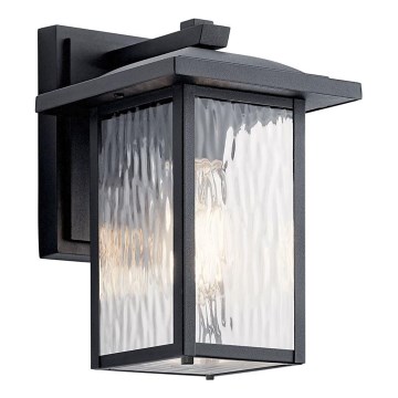 Kichler - Applique murale extérieure CAPPANNA 1xE27/60W/230V IP44 noir