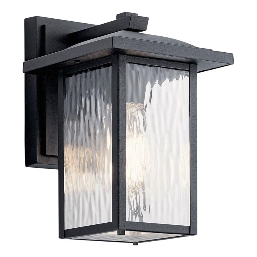 Kichler - Applique murale extérieure CAPPANNA 1xE27/60W/230V IP44 noir
