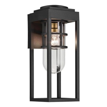 Kichler - Applique murale extérieure HONE 1xE27/60W/230V IP44 noir