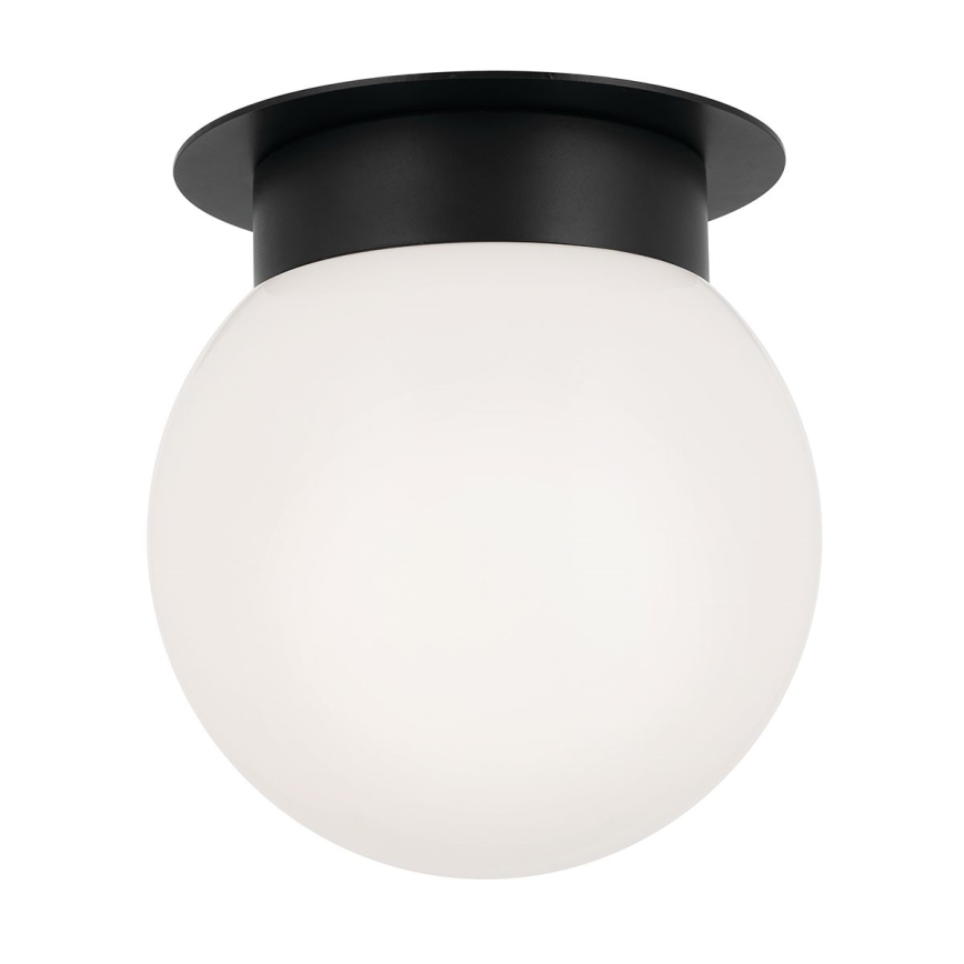 Kichler - Plafonnier ALBERS 1xE27/40W/230V Ø 20,3 cm noir