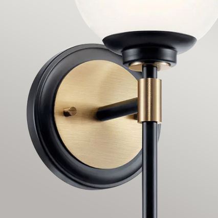 Kichler - Applique murale LED pour salle de bains BENNO 2xG9/3W/230V dorée IP44