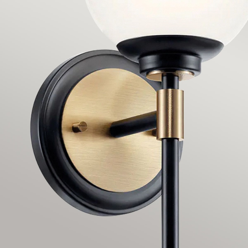 Kichler - Applique murale LED pour salle de bains BENNO 2xG9/3W/230V dorée IP44