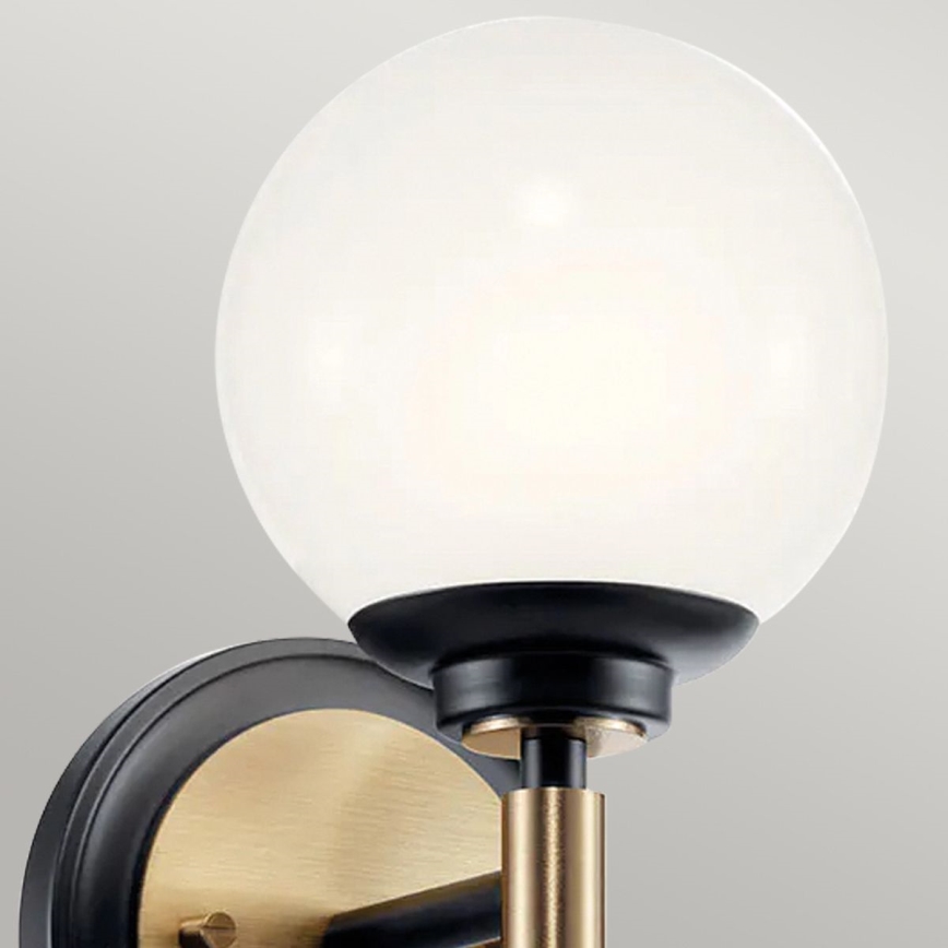 Kichler - Applique murale LED pour salle de bains BENNO 2xG9/3W/230V dorée IP44