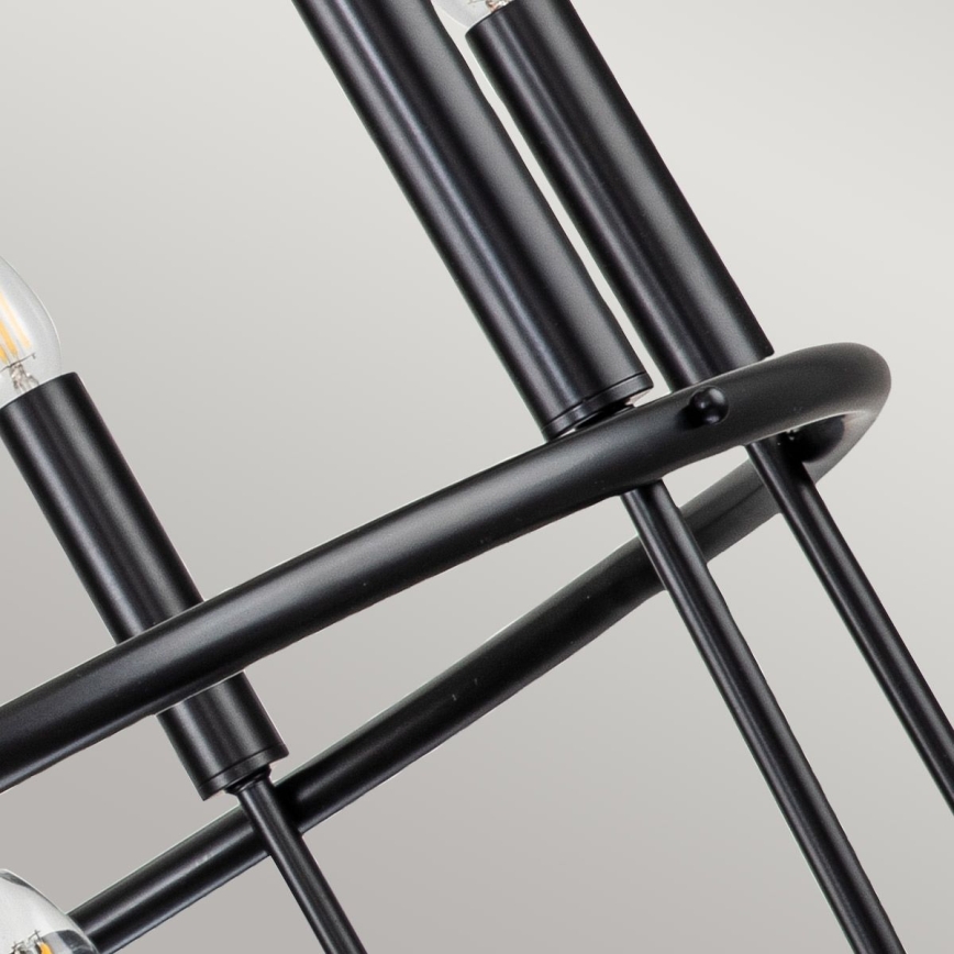 Kichler - Lustre suspendu sur chaîne CAPITOL HILL 12xE14/40W/230V noir