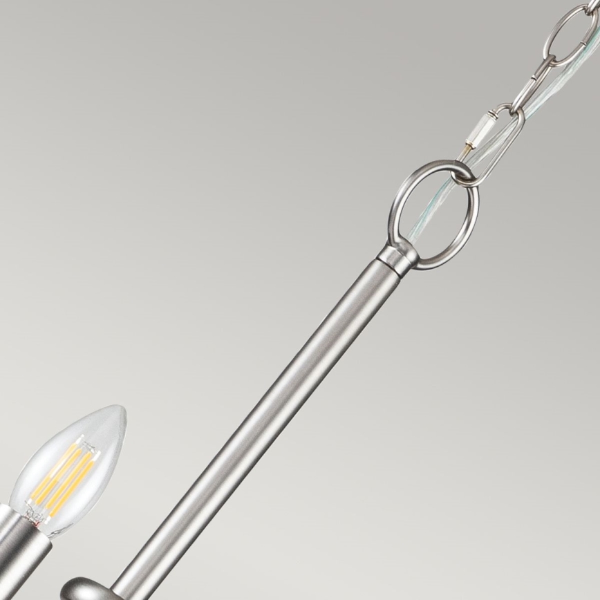 Kichler - Suspension sur chaîne CAPITOL HILL 12xE14/40W/230V chrome mat