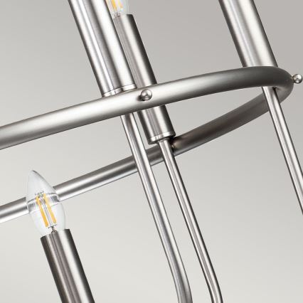 Kichler - Suspension sur chaîne CAPITOL HILL 12xE14/40W/230V chrome mat