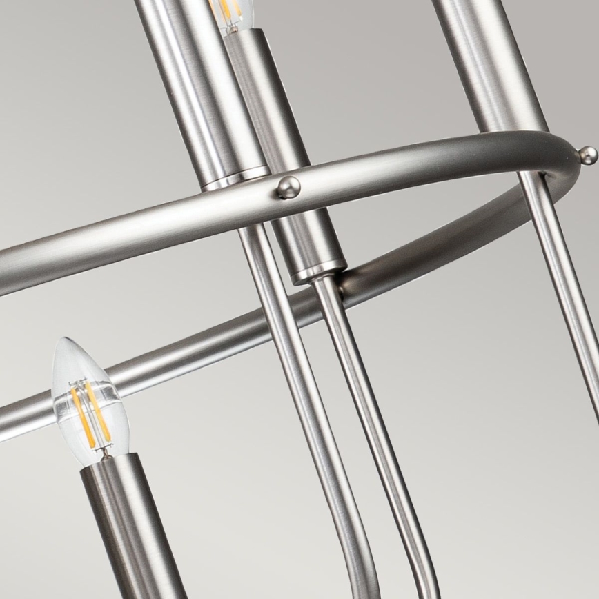 Kichler - Suspension sur chaîne CAPITOL HILL 12xE14/40W/230V chrome mat