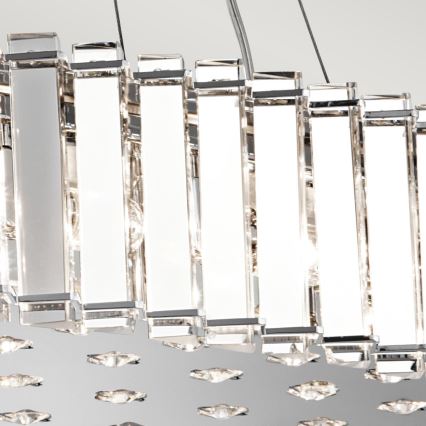 Kichler - Suspension filaire de salle de bain LED CRYSTAL SKYE 12xG9/3W/230V IP44