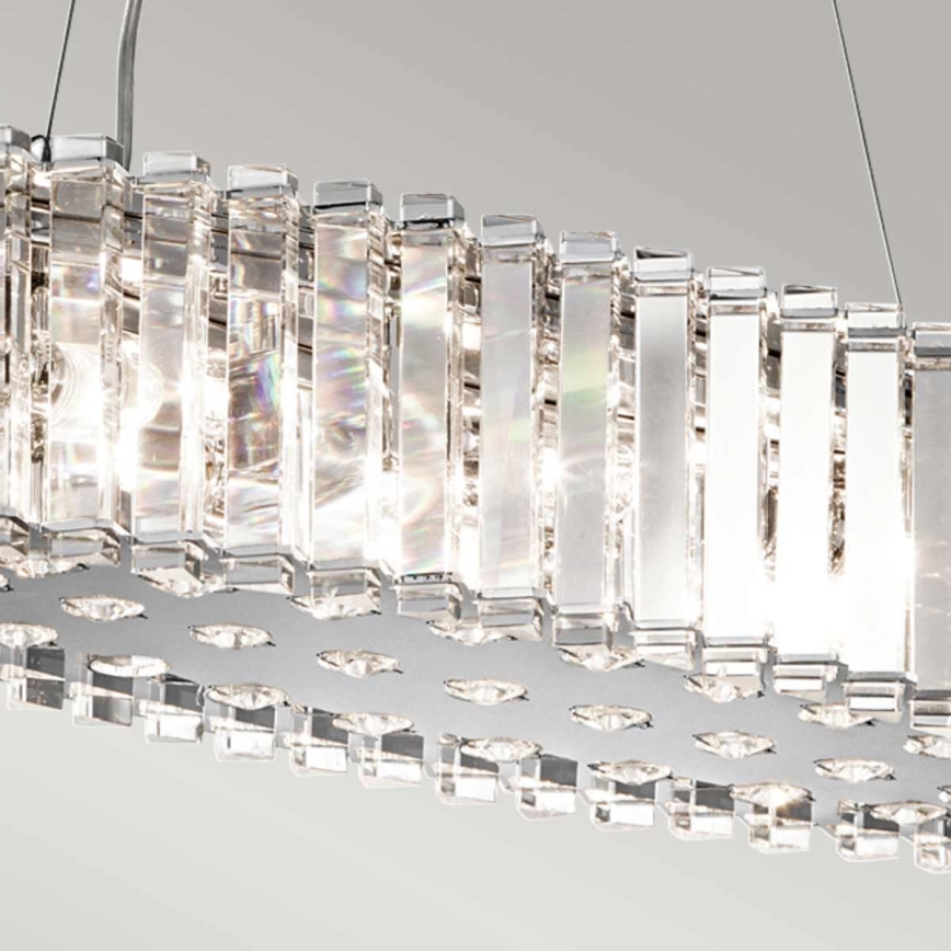 Kichler - Suspension filaire de salle de bain LED CRYSTAL SKYE 8xG9/3W/230V IP44