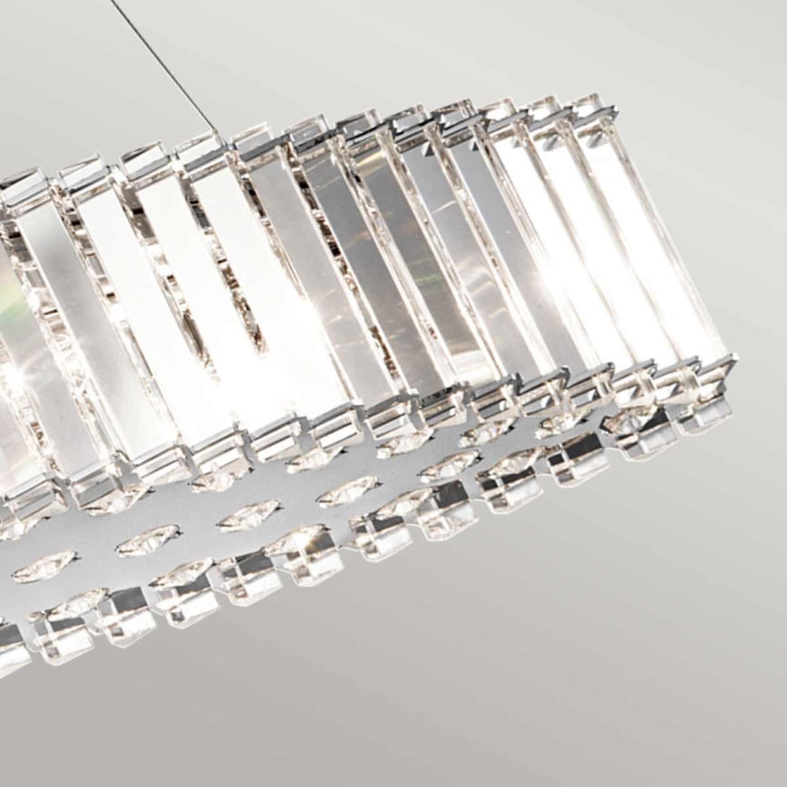 Kichler - Suspension filaire de salle de bain LED CRYSTAL SKYE 8xG9/3W/230V IP44