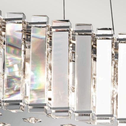 Kichler - Suspension filaire de salle de bain LED CRYSTAL SKYE 8xG9/3W/230V IP44