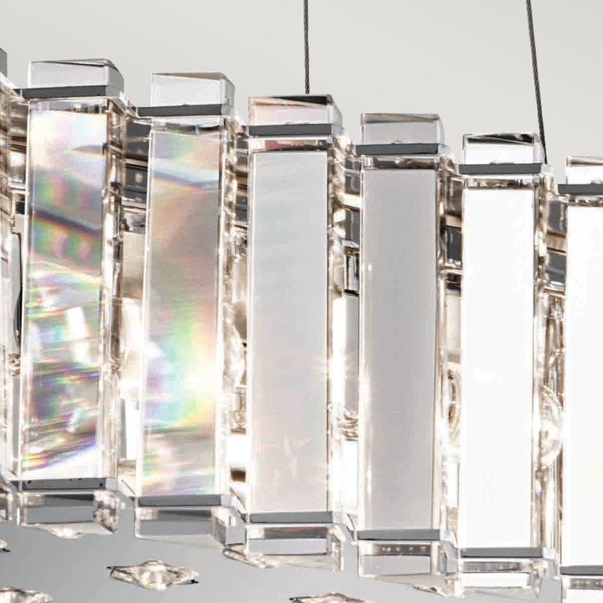 Kichler - Suspension filaire de salle de bain LED CRYSTAL SKYE 8xG9/3W/230V IP44